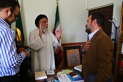 گزارش تصویری دیدار کارکنان حوزه هنری انقلاب اسلامی کرمان با آیت الله جعفری